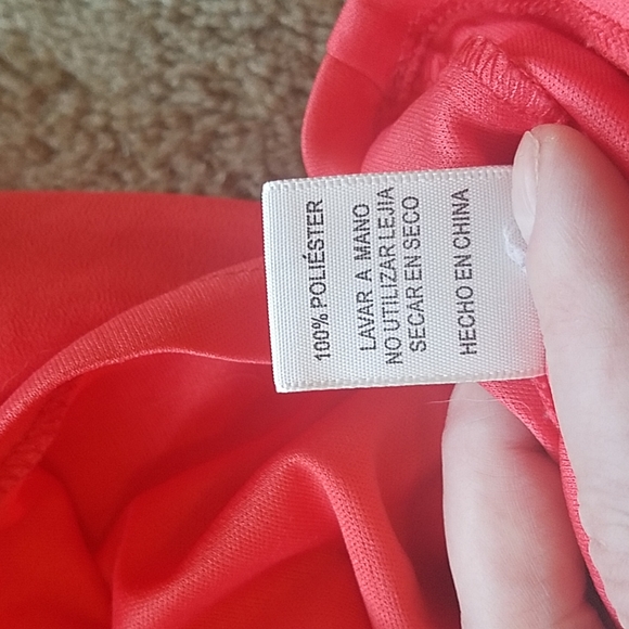 Pink Owl Size Small Orange Sleeveless Dress - Picture 7 of 7